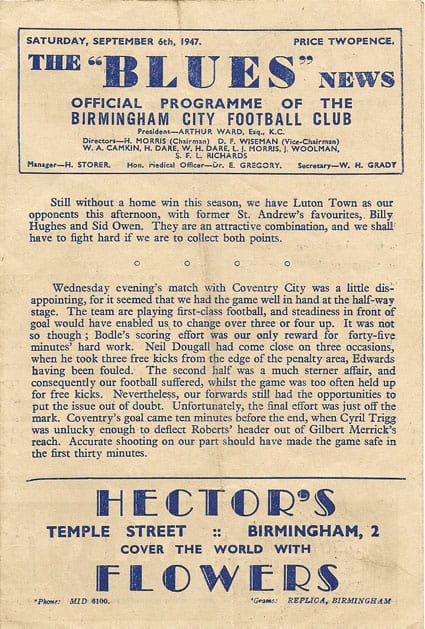 Birmingham v Luton Town FC